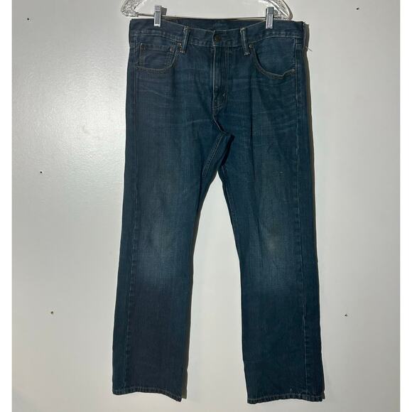Levi’s 527 Straight Leg 5 Pocket Washed Blue Denim Jeans Men’s Size 33x32 - Picture 1 of 7